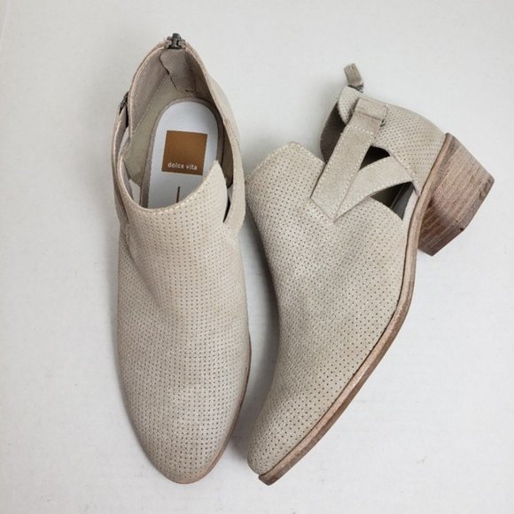 Dolce Vita Shoes - Dolce Vita Closed Toe Ankle Zip Tan Booties Sz 9.5